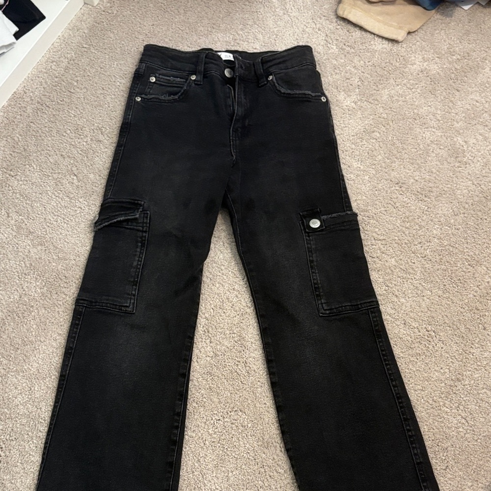 Zara Black Straight Leg Jeans